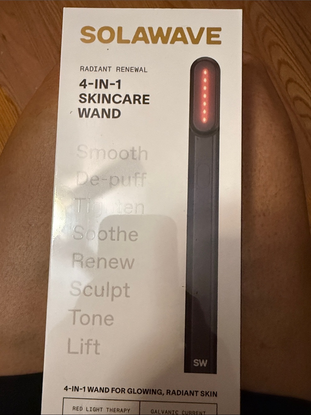 Solawave Radiant Renewal 4-in-1 Skincare Wand — Black - NEW